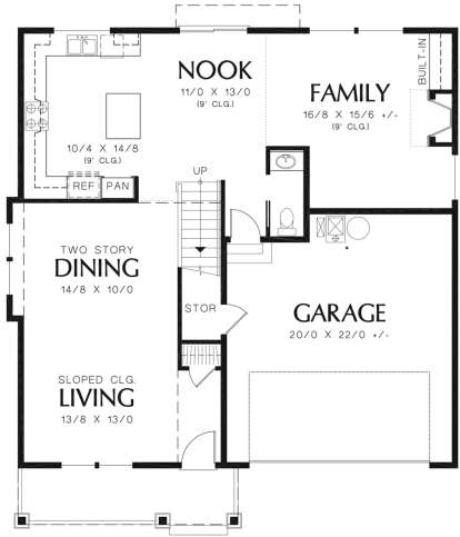 Main Floor for House Plan #2559-00332