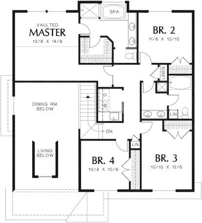 Second Floor for House Plan #2559-00332