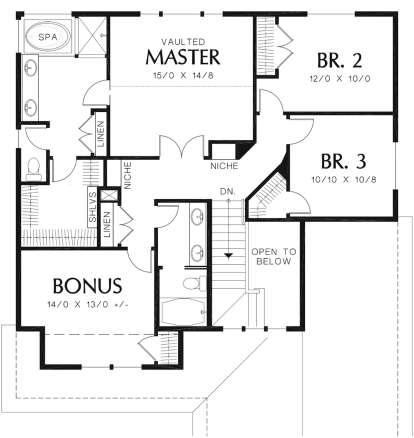 Second Floor for House Plan #2559-00334