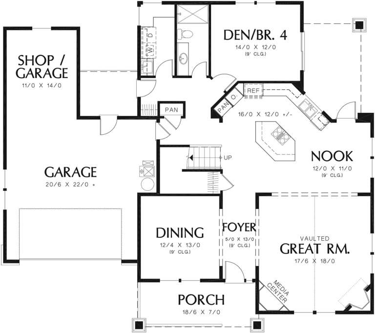 House Plan House Plan #12119 Drawing 1
