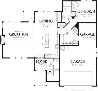 Main Floor for House Plan #2559-00343