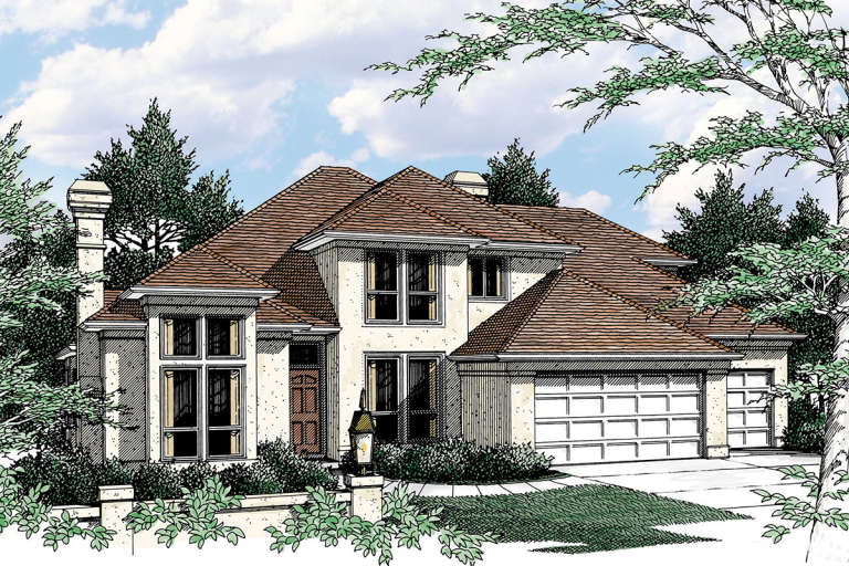 House Plan House Plan #12137 Front Elevation 