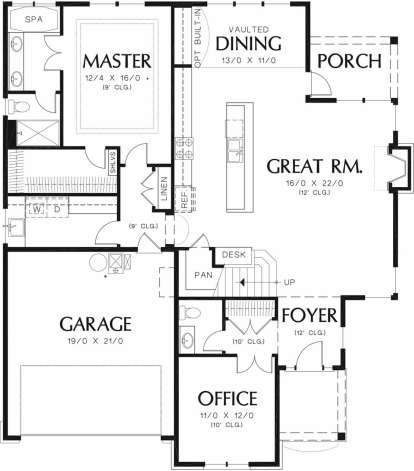 Main Floor for House Plan #2559-00376