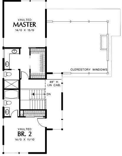Floorplan 2 for House Plan #2559-00413