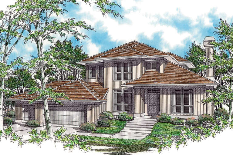 House Plan House Plan #12191 Front Elevation 