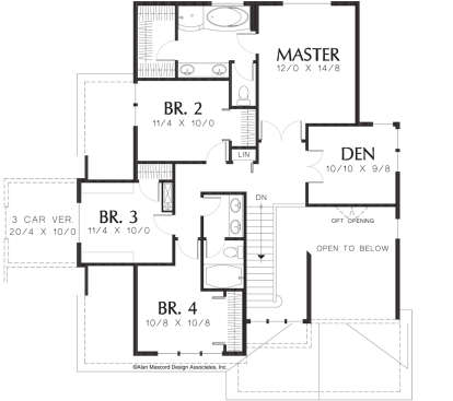 Second Floor for House Plan #2559-00427