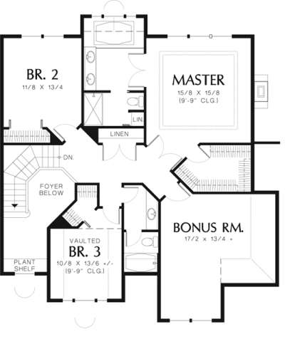 Floorplan 2 for House Plan #2559-00465
