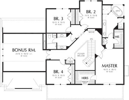 Second Floor for House Plan #2559-00496