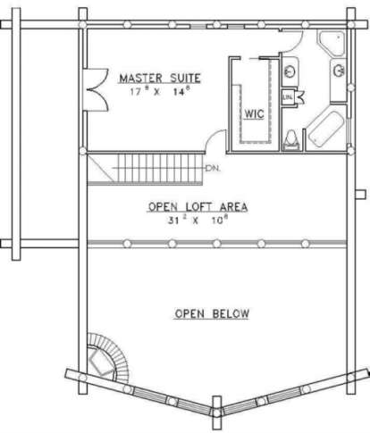 Second Floor for House Plan #039-00013