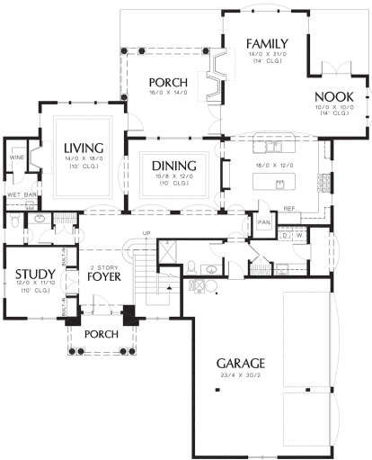 Main Floor  for House Plan #2559-00517