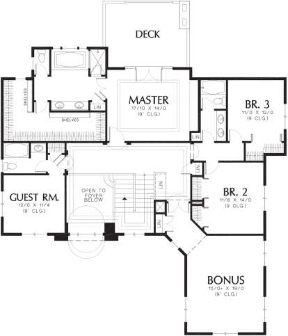 Second Floor for House Plan #2559-00517