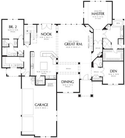 Main Floor  for House Plan #2559-00521