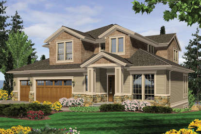 Craftsman House Plan #2559-00546 Elevation Photo