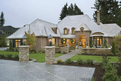 Luxury House Plan #2559-00615 Elevation Photo