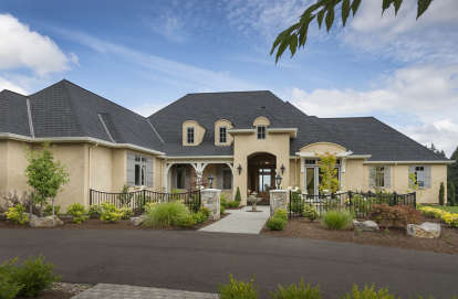 Luxury House Plan #2559-00615 Elevation Photo