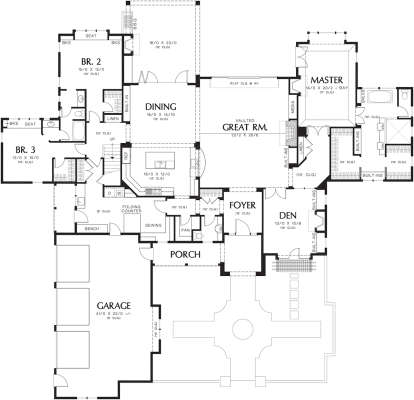 Main Floor for House Plan #2559-00615