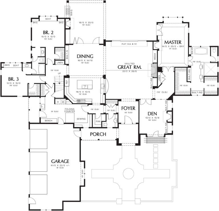 House Plan House Plan #12407 Drawing 1