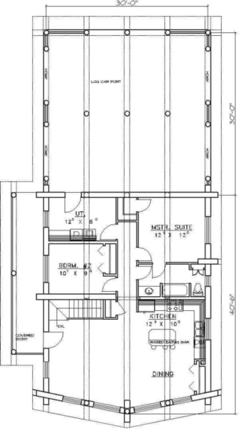 House Plan House Plan #1244 Drawing 2