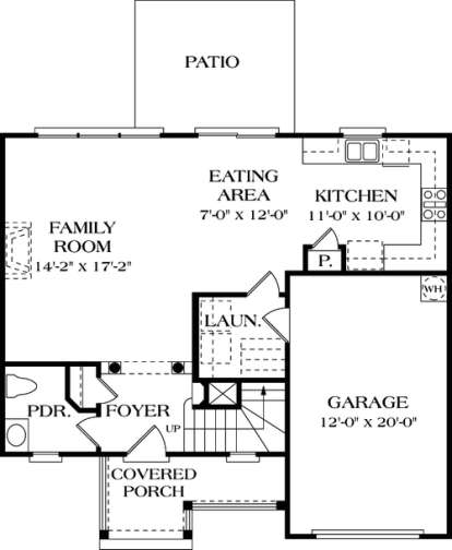 Floorplan 1 for House Plan #3323-00006