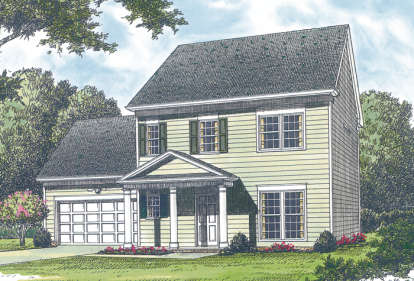Colonial House Plan #3323-00029 Elevation Photo