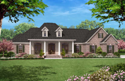 French Country House Plan #041-00021 Elevation Photo