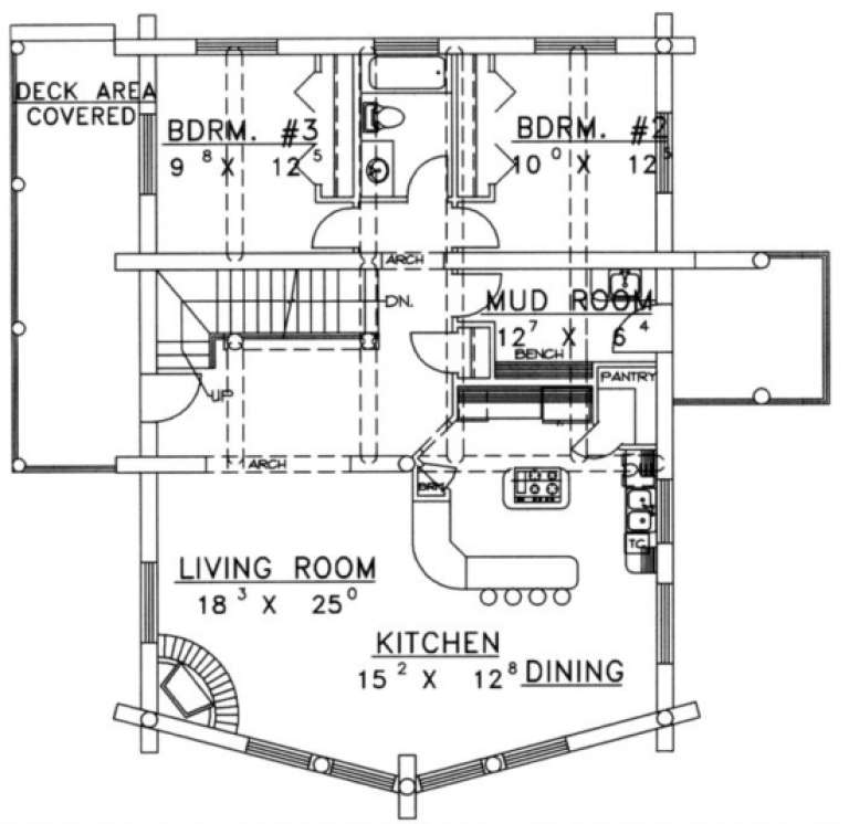 House Plan House Plan #1262 Drawing 2