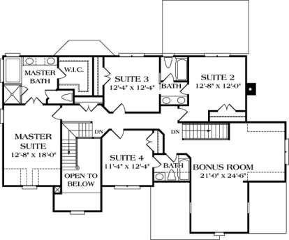 Floorplan 2 for House Plan #3323-00196