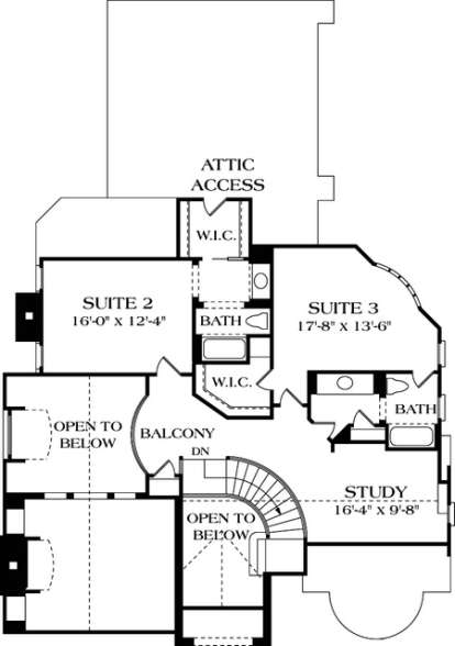 Floorplan 2 for House Plan #3323-00239