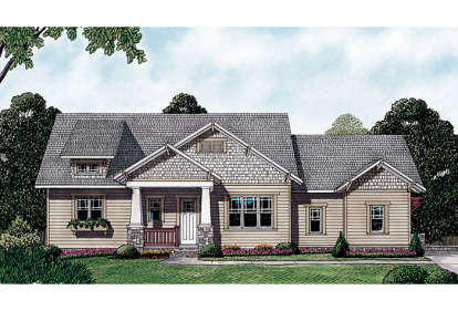 Craftsman House Plan #3323-00290 Elevation Photo