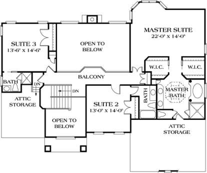 Floorplan 3 for House Plan #3323-00325