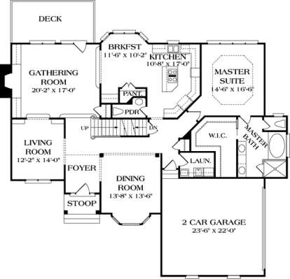 Floorplan 2 for House Plan #3323-00346