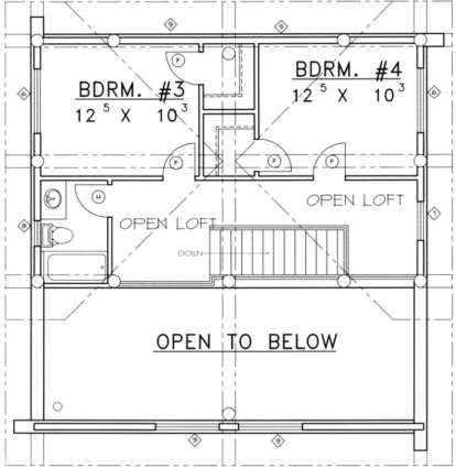 Third Floor for House Plan #039-00047