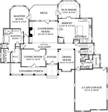 Floorplan 2 for House Plan #3323-00364