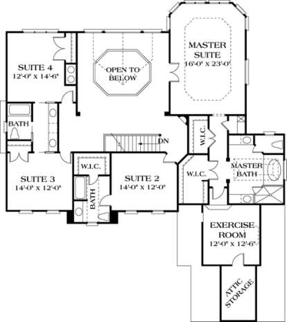 Floorplan 3 for House Plan #3323-00385