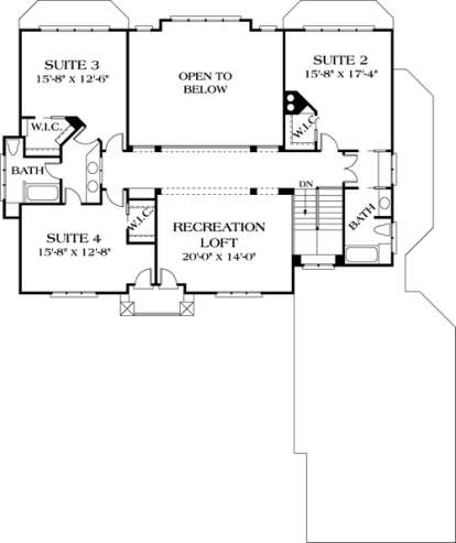 Floorplan 3 for House Plan #3323-00415