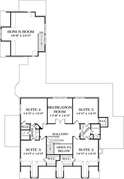 Floorplan 2 for House Plan #3323-00418
