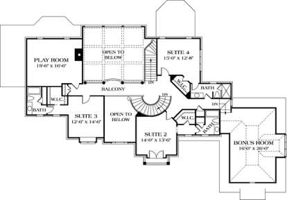 Floorplan 2 for House Plan #3323-00433