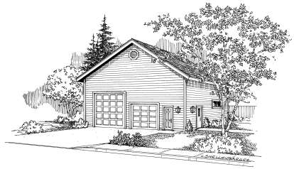 Traditional House Plan #035-00531 Elevation Photo