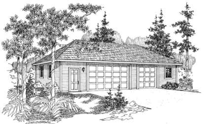 Country House Plan #035-00533 Elevation Photo