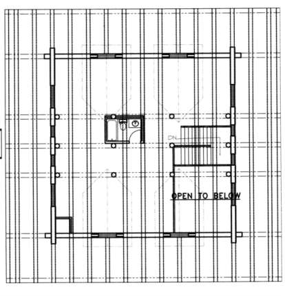 Loft Floor for House Plan #039-00059