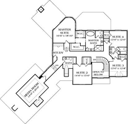 Floorplan 2 for House Plan #3323-00476