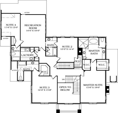 Floorplan 2 for House Plan #3323-00480