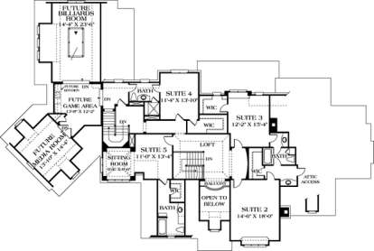 Floorplan 2 for House Plan #3323-00500