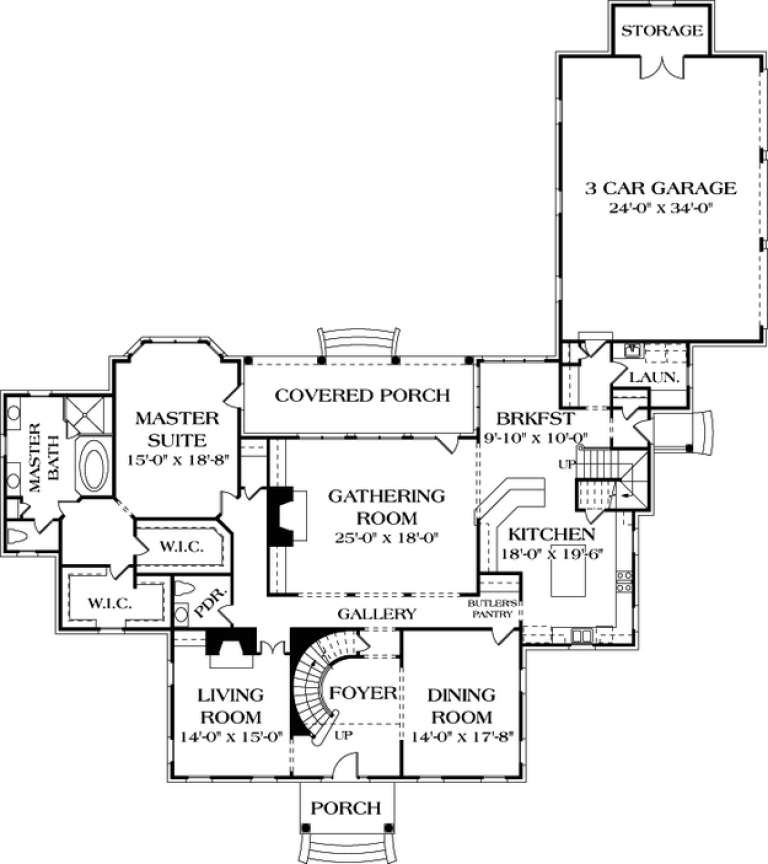 House Plan House Plan #13055 Drawing 1