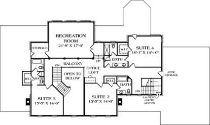 Floorplan 2 for House Plan #3323-00503