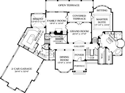 Floorplan 2 for House Plan #3323-00504