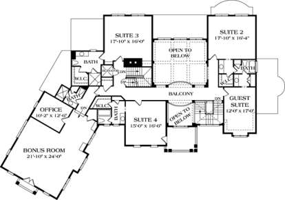 Floorplan 3 for House Plan #3323-00504