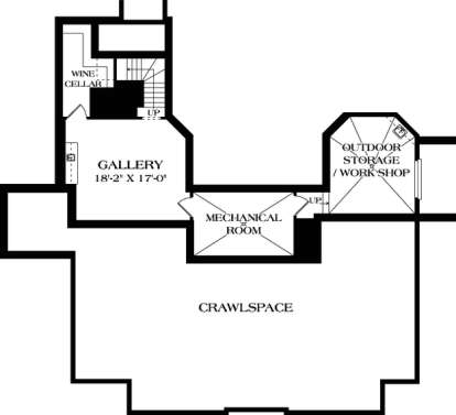 Floorplan 1 for House Plan #3323-00512
