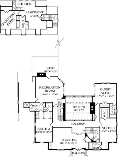 Floorplan 3 for House Plan #3323-00512