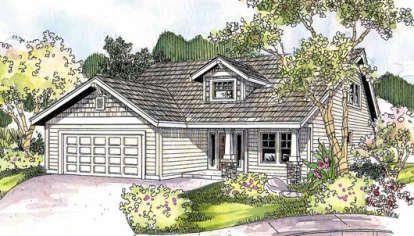 Craftsman House Plan #035-00371 Elevation Photo